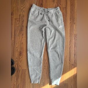 Nike Gray Women’s Jogger Sweatpants with White Swoosh